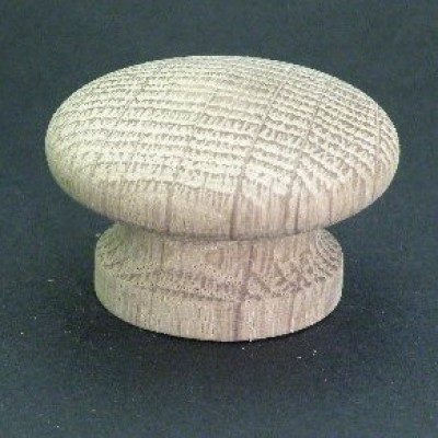 Knob style I 40mm oak sanded wooden knob